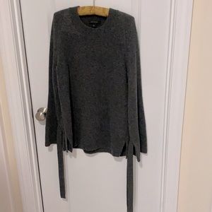 Ann Taylor charcoal bell sleeve sweater size S